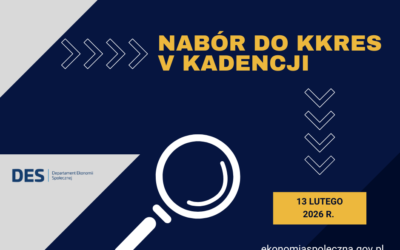 Nabór kandydatów na&nbsp;członków Krajowego Komitetu Rozwoju Ekonomii Społecznej V&nbsp;kadencji